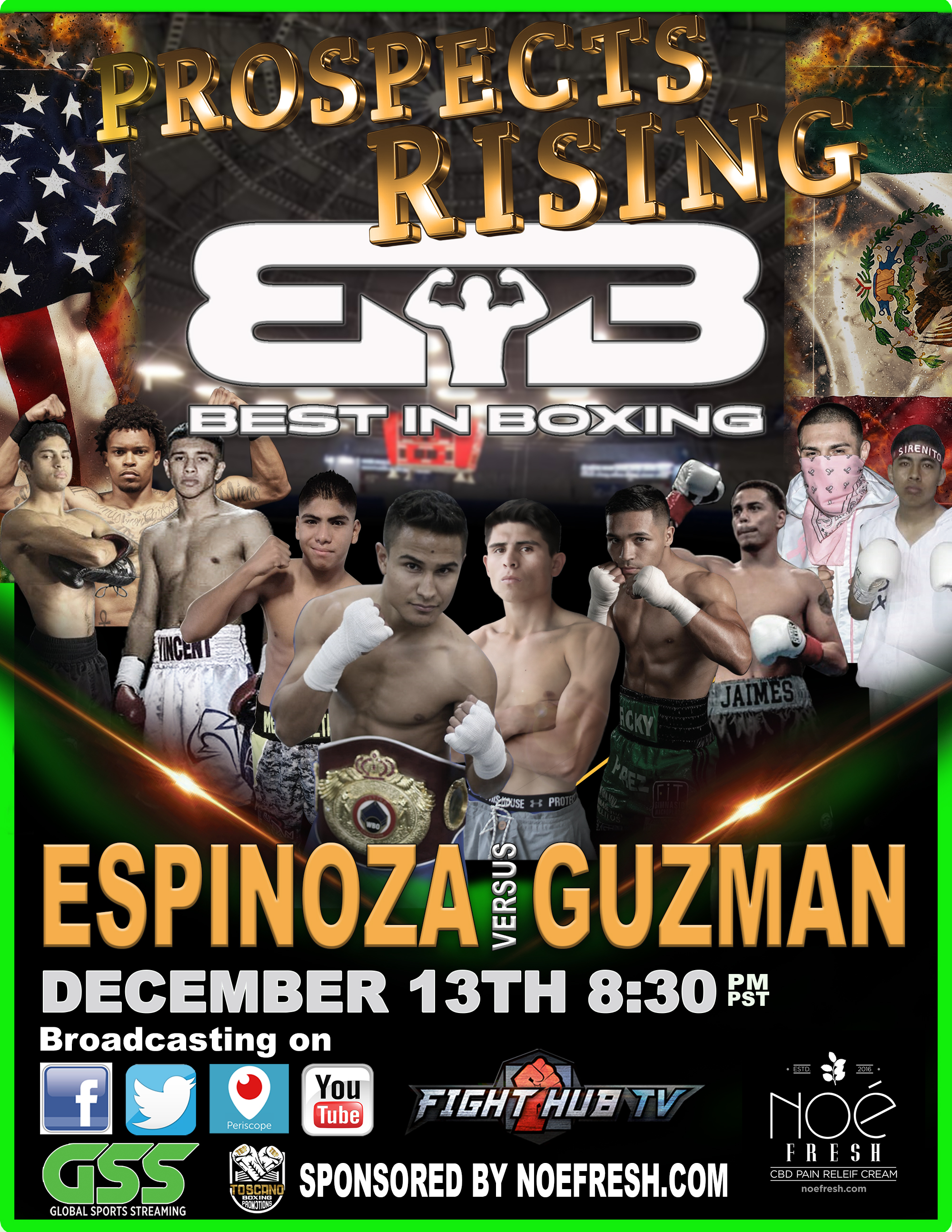 Best in Boxing Back December 13 Live on Fight Hub TV on Youtube